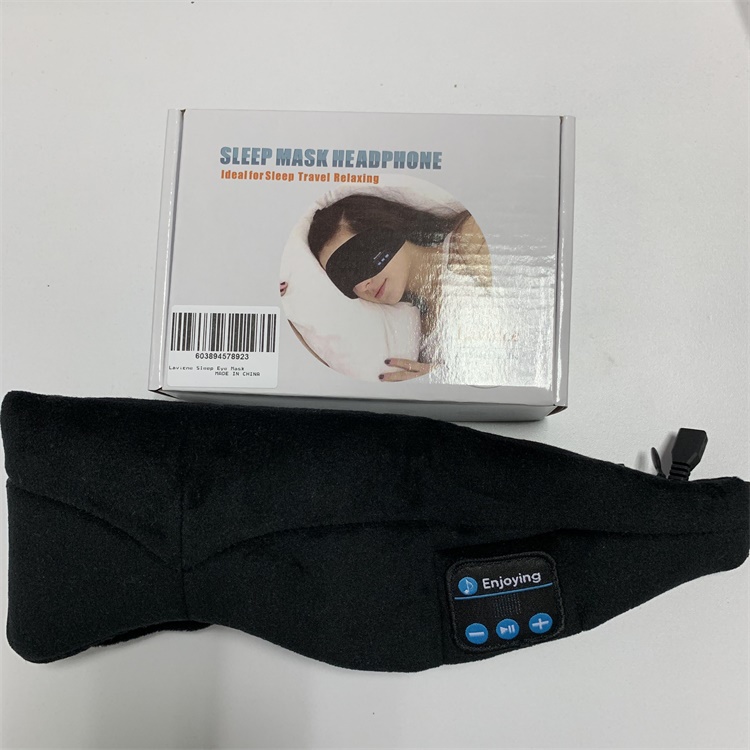 Lavince Washable Wireless Music Sleep Eye Cover with Built-in Earphone Microphone,Perfect for Air Travel, Relaxation, Side Sleep